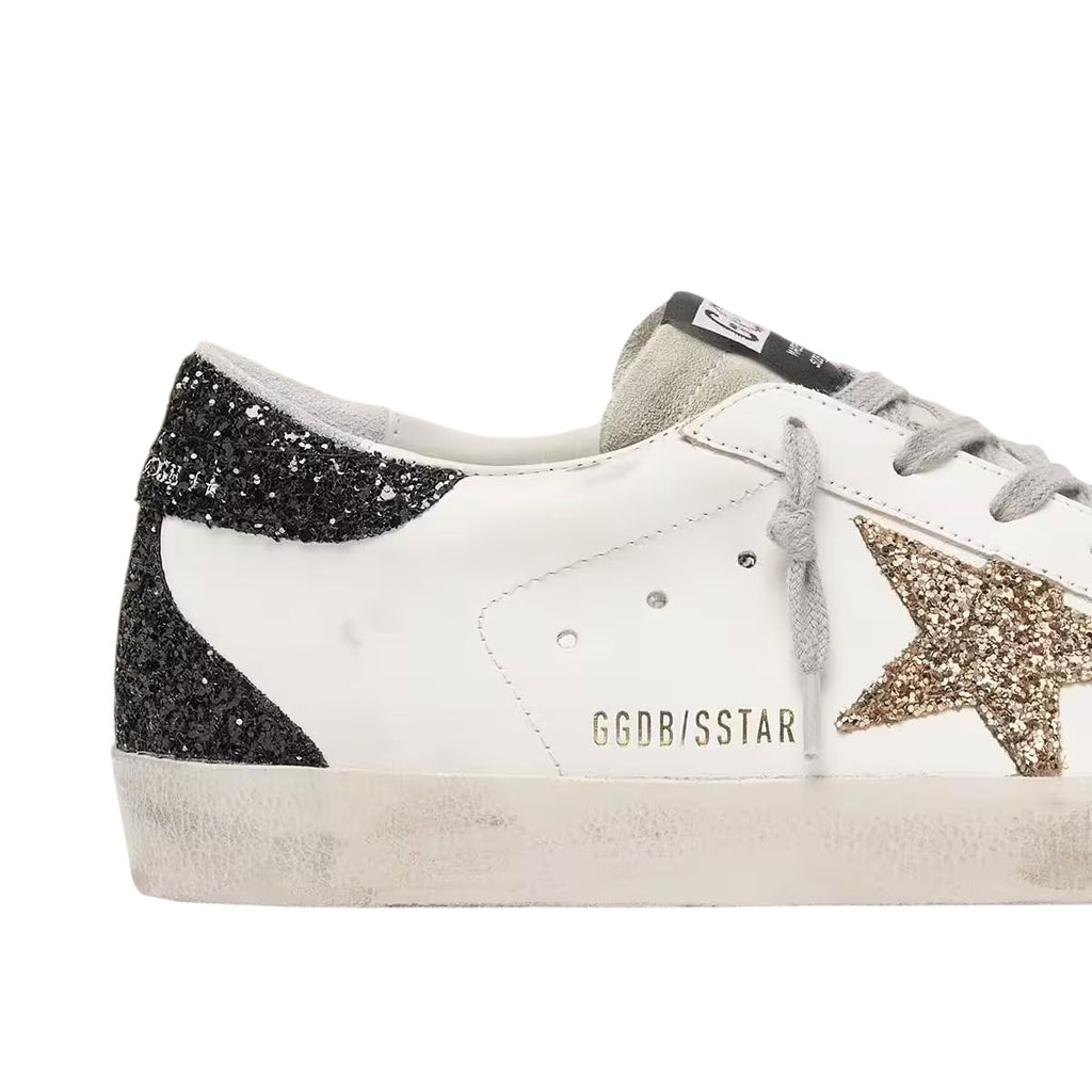 Basket Super-Star à Paillettes Noir